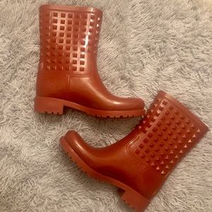 Stylish Red Rainboots